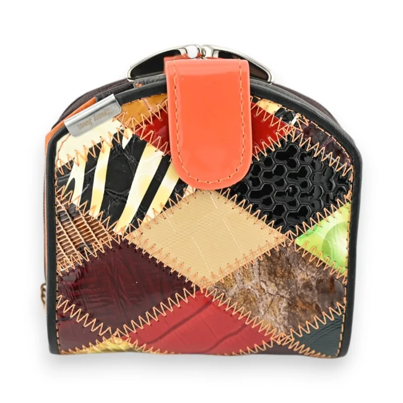 Portefeuille Compact Patchwork Multicolore Kenny Jonnes