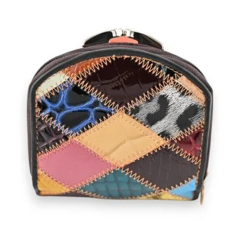 Cartera Compacta Patchwork Multicolor Kenny Jonnes