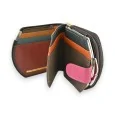 Compact Multicolored Patchwork Wallet by Kenny Jones