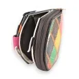 Compact Multicolored Patchwork Wallet by Kenny Jones