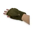 Khaki Pilou Pilou Convertible Fingerless Gloves