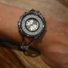 Montre bracelet ERNEST fantaisie argentée cadran pierres brillantes