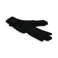 Two-material black gloves