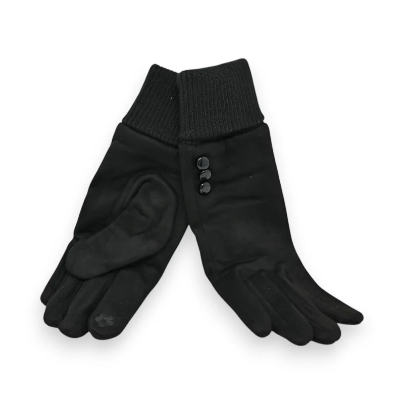 Gants en bi-matière noir