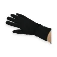 Two-material black gloves