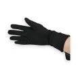 Two-material black gloves