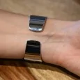 Reloj de pulsera de Ernesto plateado con esfera espejo