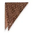 Triangle scarf fluffy leopard print