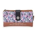 Portefeuille Sweet & Candy jardin papillons rose et camel