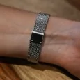 Ernest Jewelry Watch with a Metal Bracelet and a Strass Dial