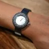 Armbanduhr Ernest blau Marine Zifferblatt mit Strass