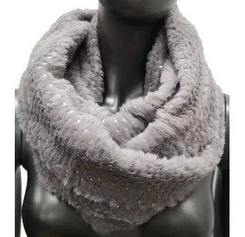 Snood douceur étoilé gris