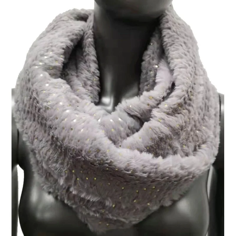 Snood douceur étoilé gris