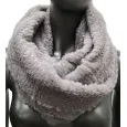 Snood douceur étoilé gris