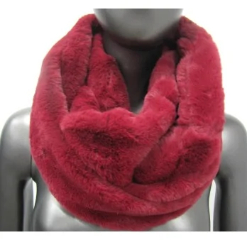 Double Loop Burgundy Red Ultra-Soft Snood