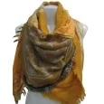 Mustard Stars Patchwork Square Scarf