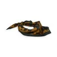 Foulard Leopardato Setoso Caramello