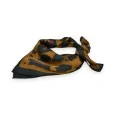 Foulard Leopardato Setoso Caramello