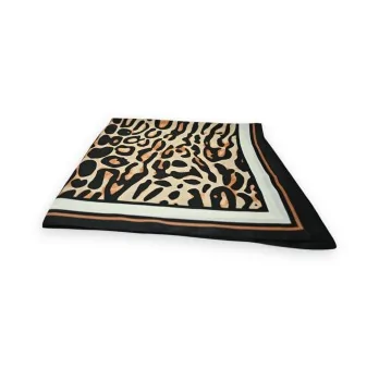 Elegant Leopard Square Scarf