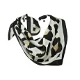 Foulard Carré Léopard Satin