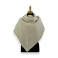 Bufanda Triangular de Rizo Beige