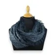 Elegant Navy Lace Snood