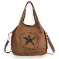 Borsa Stella Vintage Cammello Tela Stellata