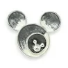 Silver Mouse Head Magnetic Brooch