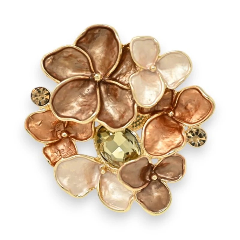 Autumn Softness Magnetic Floral Brooch