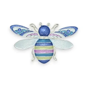 Broche Abeille Pastel Émaillée