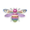 Broche aimantée Abeille Arc-en-ciel