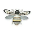 Broche Abeille Aimantée Argentée