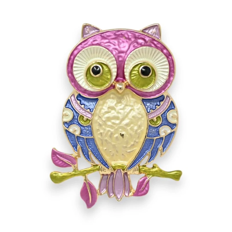 Pastel Magnetic Owl Brooch