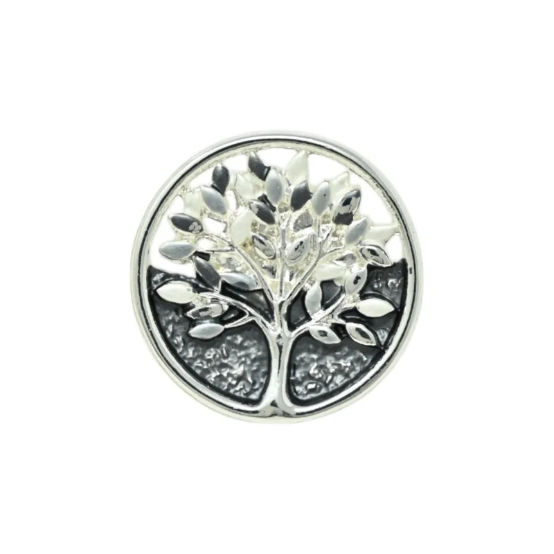 Silver Magnetic Tree of Life Small Brooch