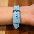 Reloj Ernesto de silicona azul cielo con esferas de strass