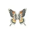 Vintage Silver Butterfly Magnetic Brooch