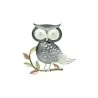 Silver Owl Magnetic Nature Brooch