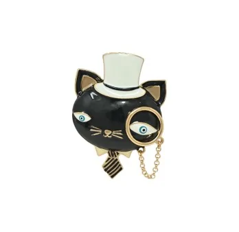 Aristocratic Cat Magnetic Brooch