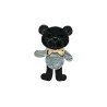 Elegant Black and Gray Magnetic Bear Brooch