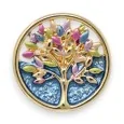 Petite Broche Arbre de Vie Magnétique Multicolore