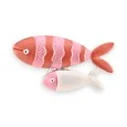 Magnetic Brooch Red Fish Bubble