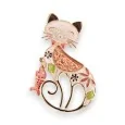 Broche Chat Floral Magnétique