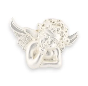 Broche Magnética Ángel Plateado