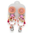 Bohemian Floral Clip-on Earrings