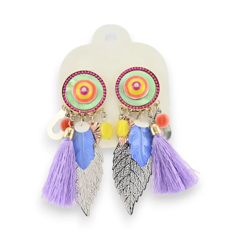 Boucles d'oreilles clips Ikita Multicolore