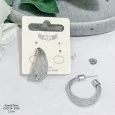 Multi-Row Silver Hoop Earrings 27cm