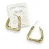 Golden Triangle Hoop Earrings Stainless Steel