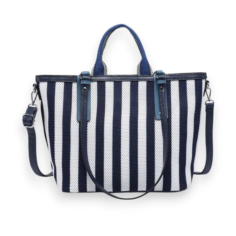 Bolso de Mano Donna Aléssia Bicolor Azul Marino