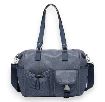 Borsa a Mano Donna Alessia Multitasche Casual Blu Jeans