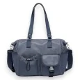 Bolso de Mano Donna Alessia Multibolsillos Casual Azul Vaquero